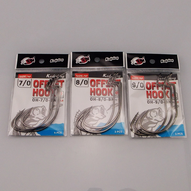 ESFISHING Offset Hook Carbon S - Fishing Hook Size ulasan dan harga