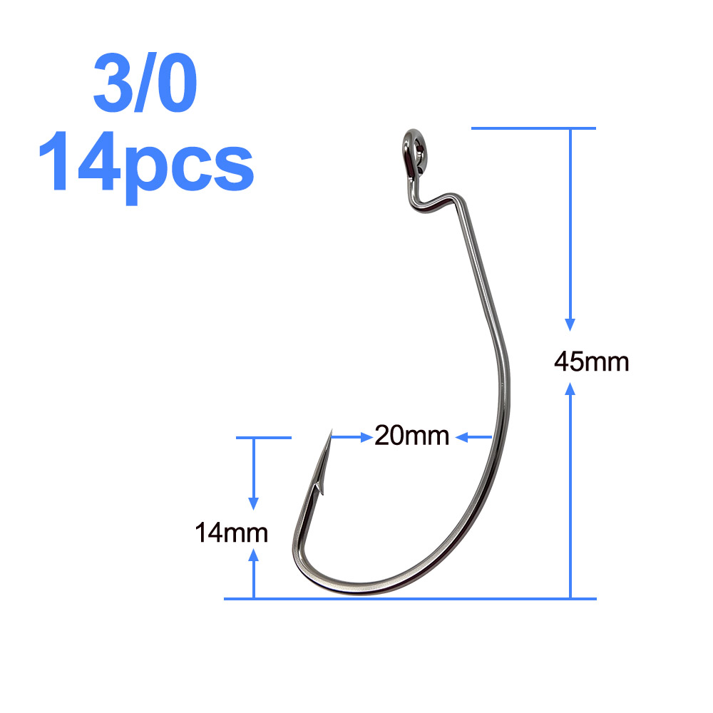 ESFISHING Offset Hook Carbon S - Fishing Hook Size ulasan dan harga