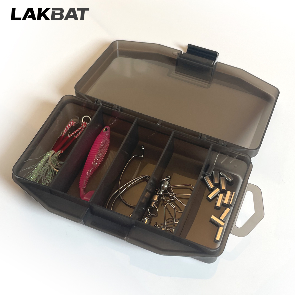 LAKBAT 5-Compartment Portable  - Fishing Hook Size ulasan dan harga