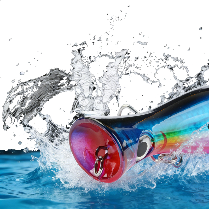 1pc 43g Big Popper Floating Wo - Fishing Hook Size ulasan dan harga