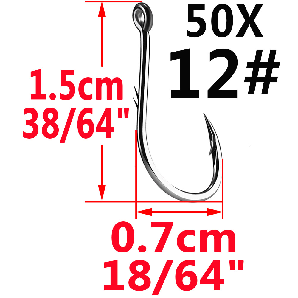 50pcs Iseama Circle Carp Eyed  - Fishing Hook Assortment ulasan dan harga