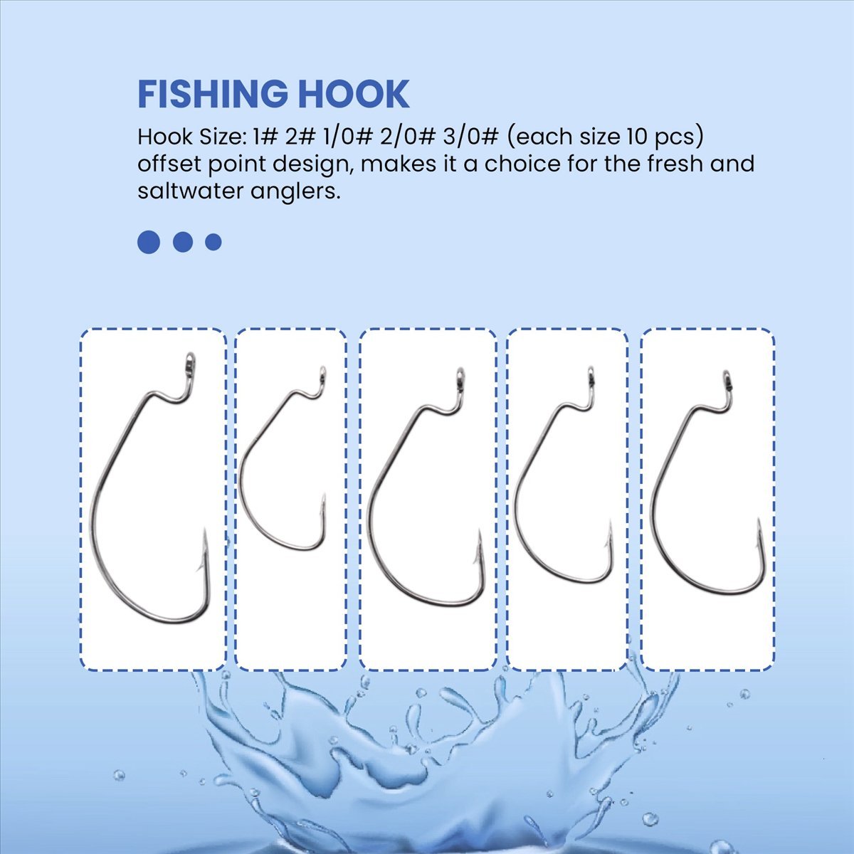 AD45 51Pcs Fishing Hooks High  - Fishing Hook Box ulasan dan harga