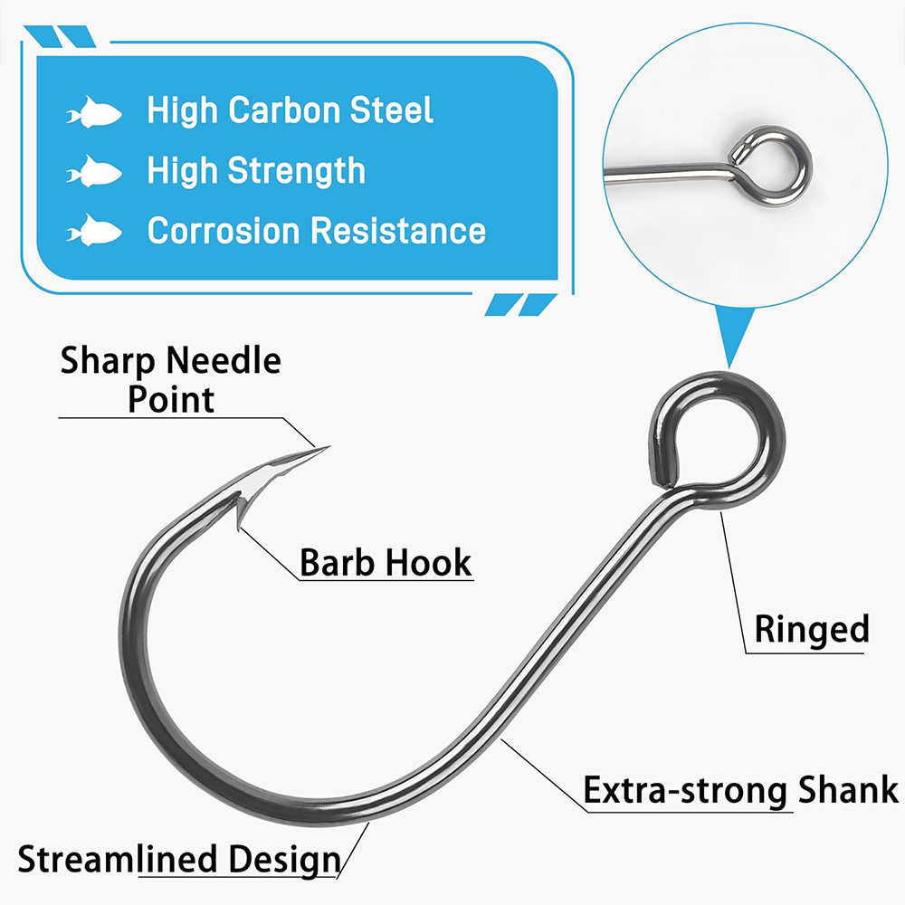 70Pcs Fishing Inline Single Ho - Fishing Hook Assortment ulasan dan harga