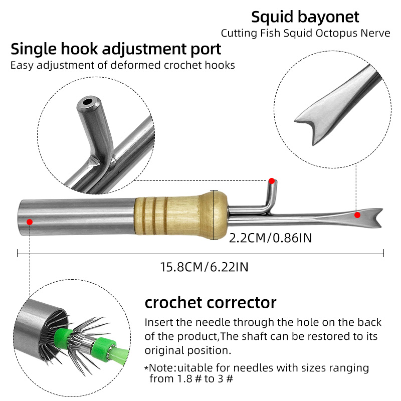 ShareShark Multifunctional Squ - Fishing Hook Stainless Steel ulasan dan harga