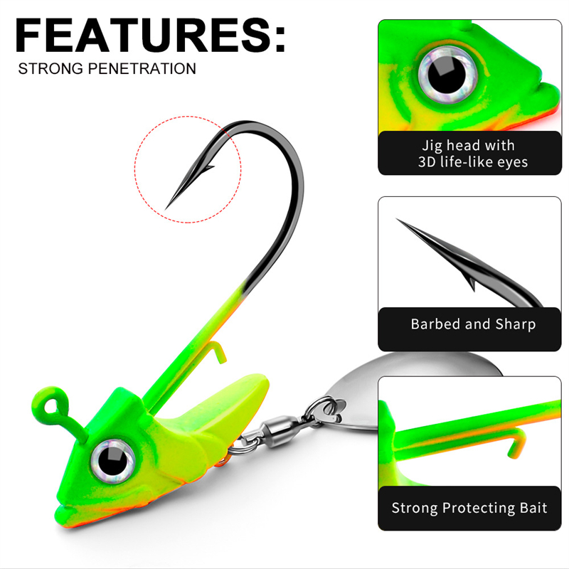 7g 10g 15g Lead Head Jig Hook  - Fishing Hook Circle ulasan dan harga